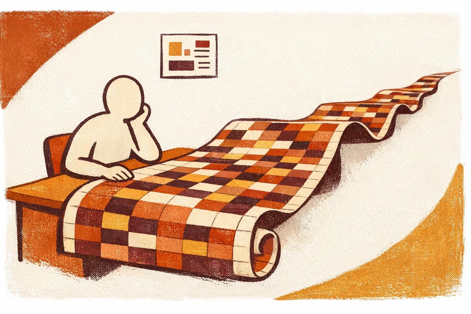 Editorial illustration for "The $100M model nobody wanted to build" — Marga Haus Perspectives